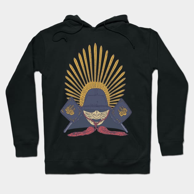 Toyotomi Hideyoshi - Samurai Warrior - Japan Helmet Hoodie by DeWinnes